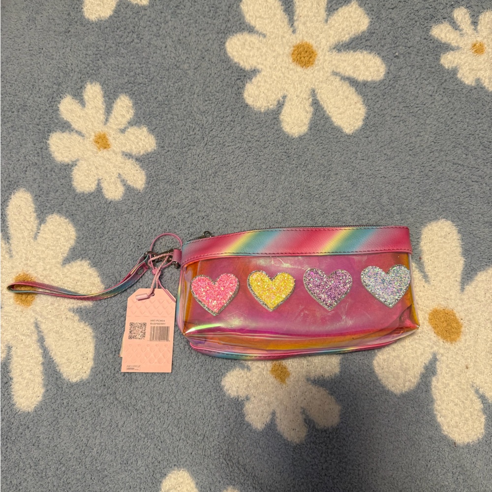 Rainbow Heart Kids Wristlet